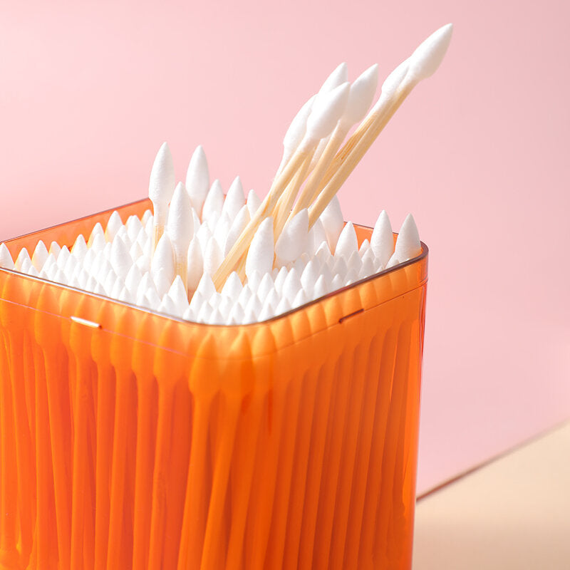 200pcs bambù bastone cotton fioc con acrilico telefono titolare codichio-pointy e modello a spirale