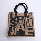 Borsa inglese creativa in lino nero