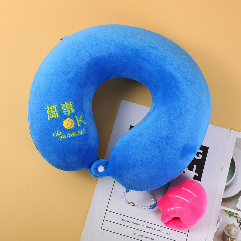 Cuscino a U di tendenza della serie cool gesture blu