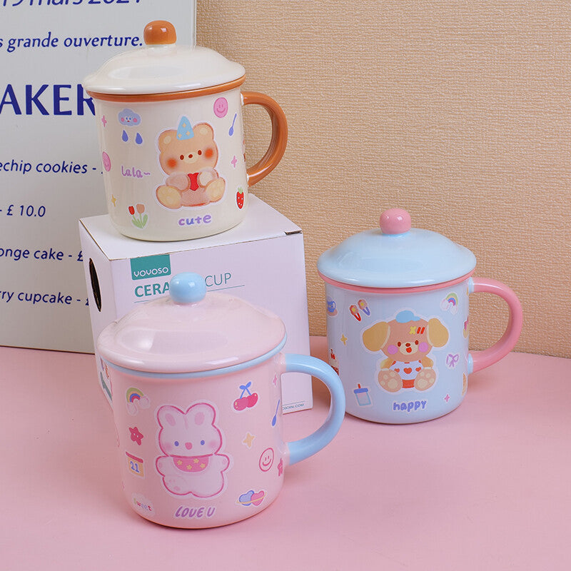 Tazza in ceramica con simpatico cartone animato - 400 ml