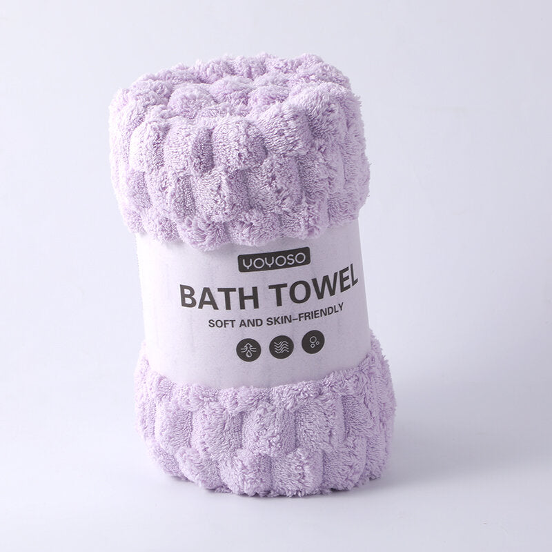 Asciugamano da bagno serie Cloud velvet - viola