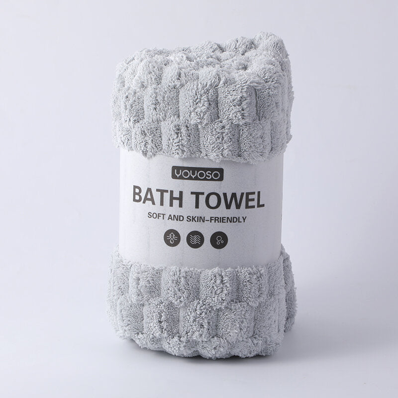 ASCIUGAMANO da bagno serie Cloud velvet - grigio