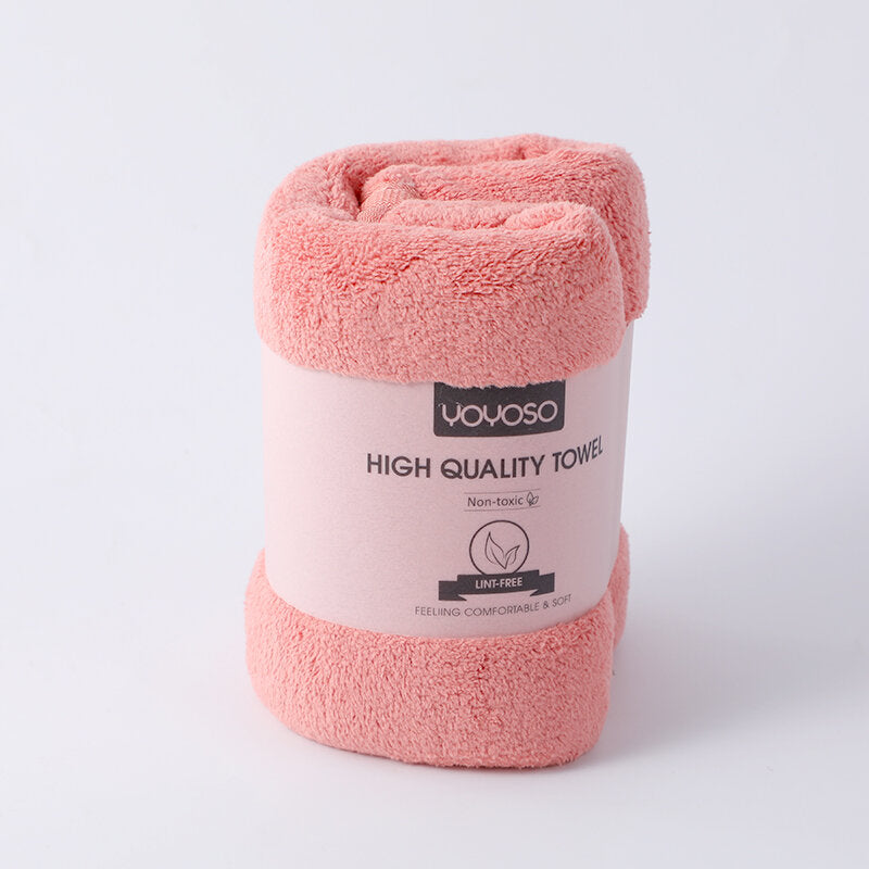 Asciugamano serie Morandi in velluto color corallo - rosa chiaro