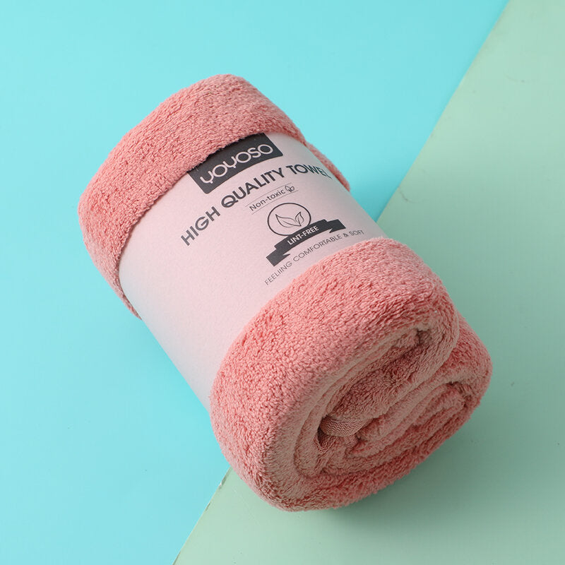 Asciugamano serie Morandi in velluto color corallo - rosa chiaro