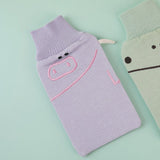 Asciugamano da bagno di maialino con polsino a coste a cuore