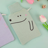 Asciugamano da bagno in coccodrillo con polsino a costine a cuore