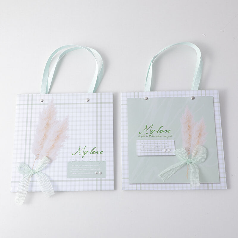 Sacchetto regalo quadrato Minty Breeze-M