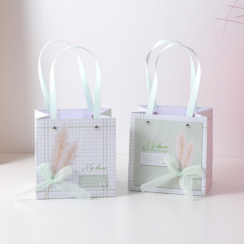 Sacchetto regalo quadrato Minty Breeze-S