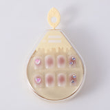 Manicure indossabile, cristallina e vivace - 55# cuore con strass