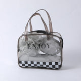 Set da bagno a scacchiera