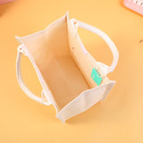 Borsa bento di alimenti, bianca