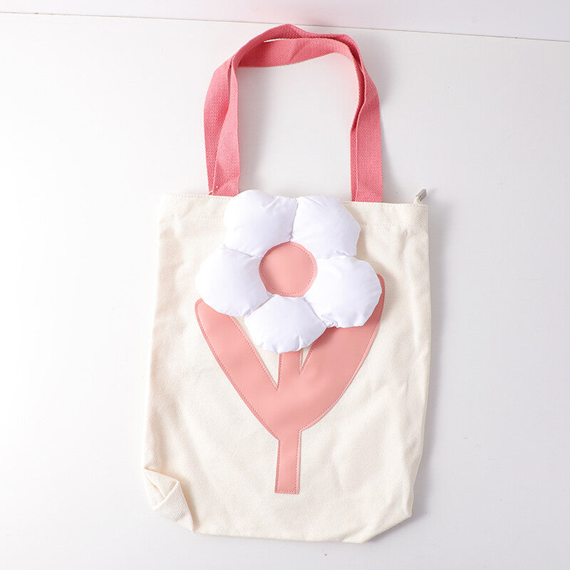 Borsa a tracolla floreale rosa