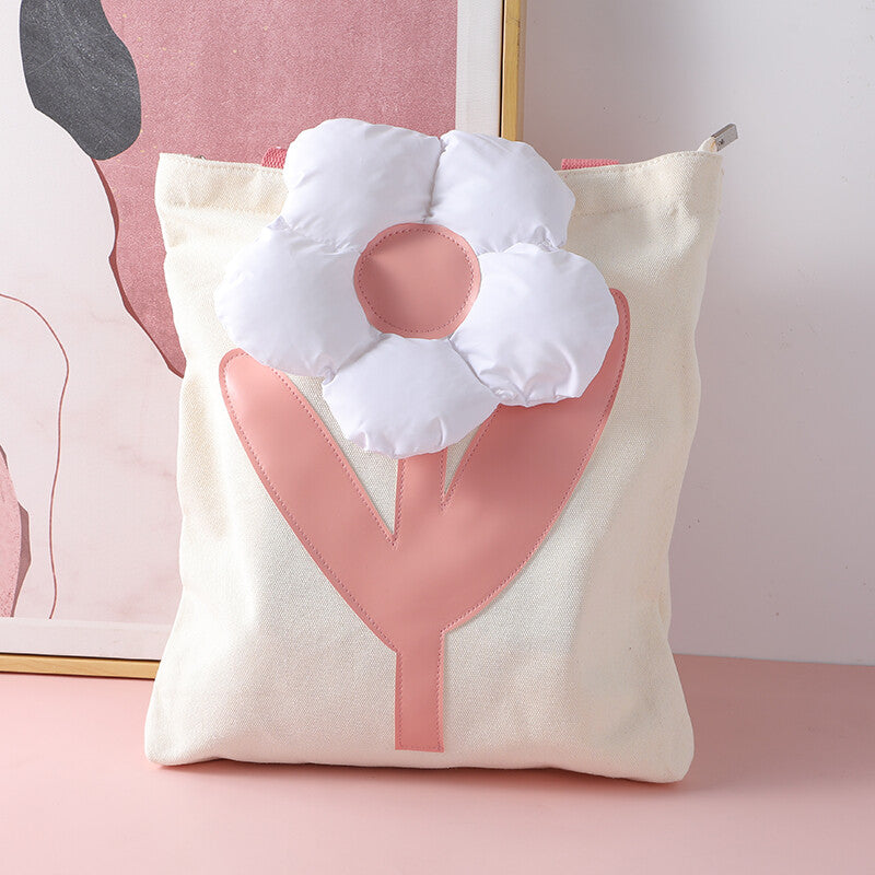 Borsa a tracolla floreale rosa