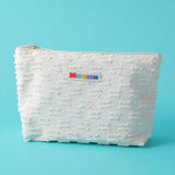 Borsa da trucco trapezoidale INS style niche-off-white