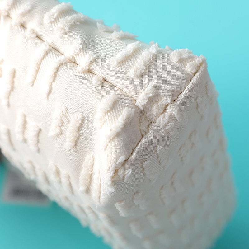 Borsa da trucco trapezoidale INS style niche-off-white