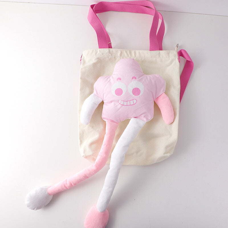 Borsa a tracolla a doppio uso Leggy Monster - rosa