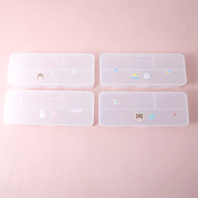 Astuccio di matite a doppio strato Happy Planet