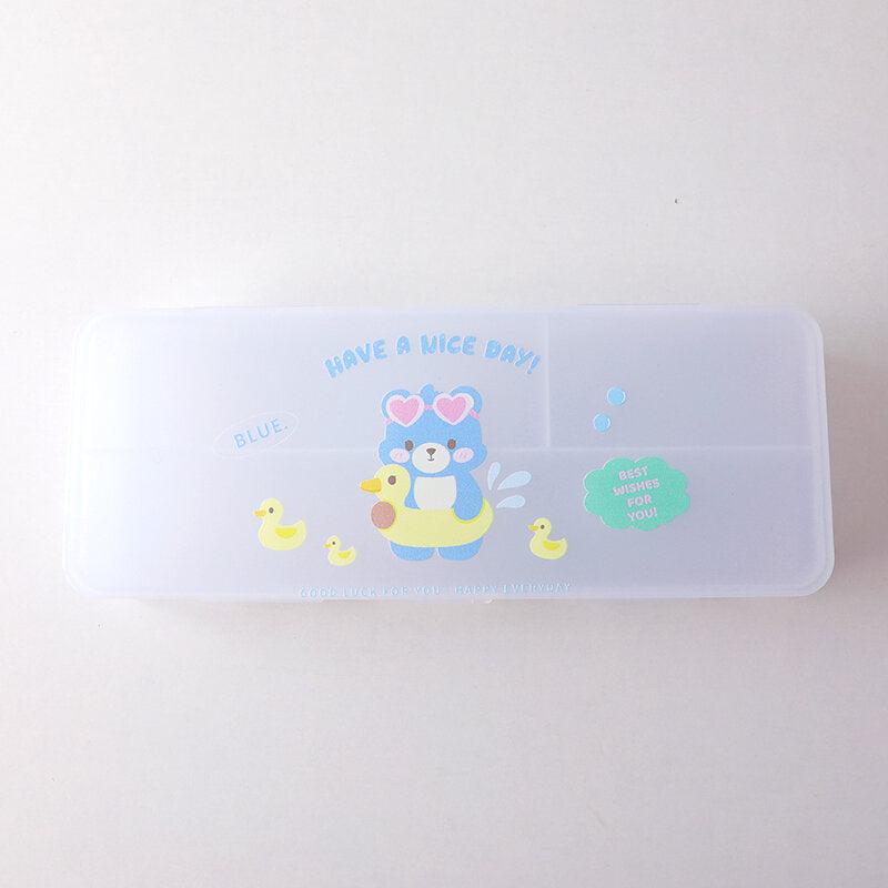 Astuccio di matite a doppio strato della serie Animals united