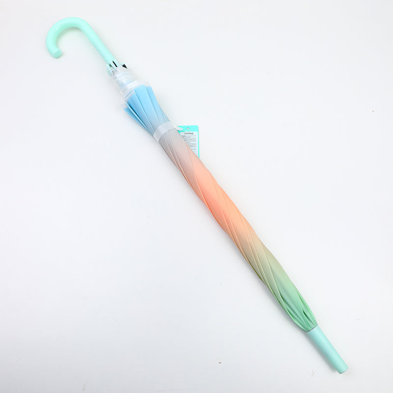 Ombrello fresco a tinta unita con manico dritto