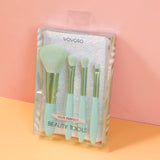 Set di pennelli da trucco Cobblestone 4 pezzi con sacchetto di conservazione