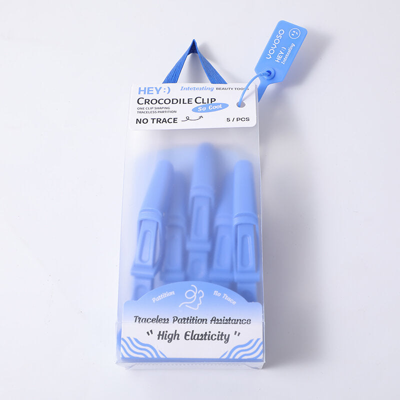 Clip in coccodrillo senza traccia, set da 5 pezzi