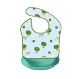 Bavaglino imdimeabile staccabile di l'alimentazione dei broccoli