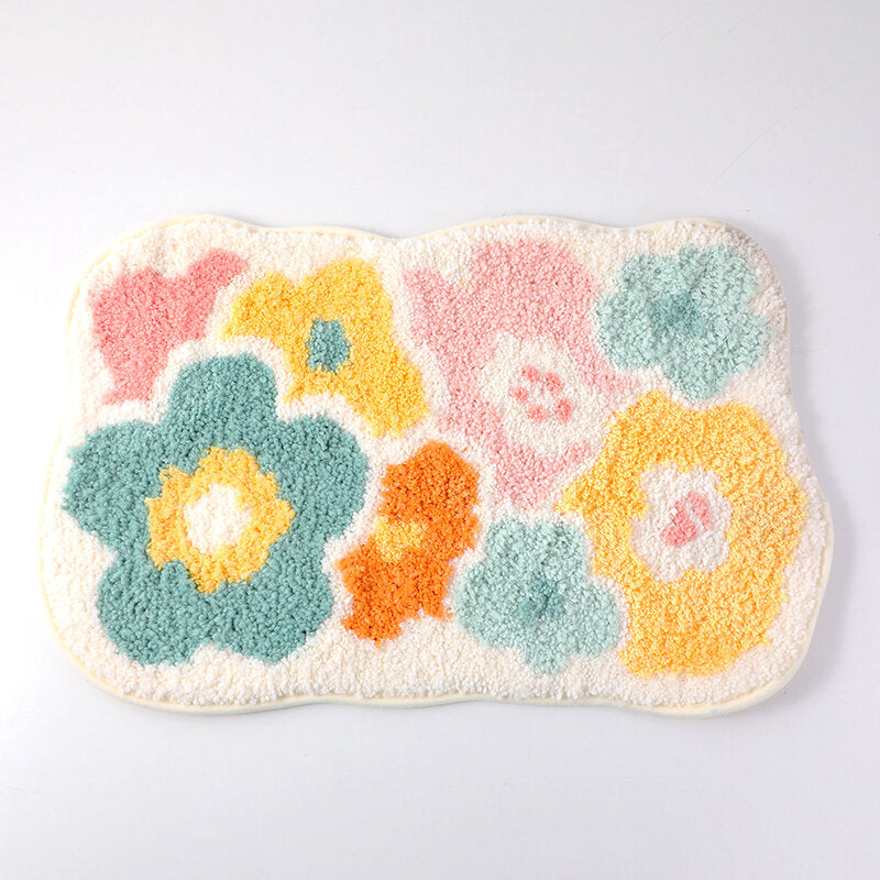 Tappetino a fiori colorati