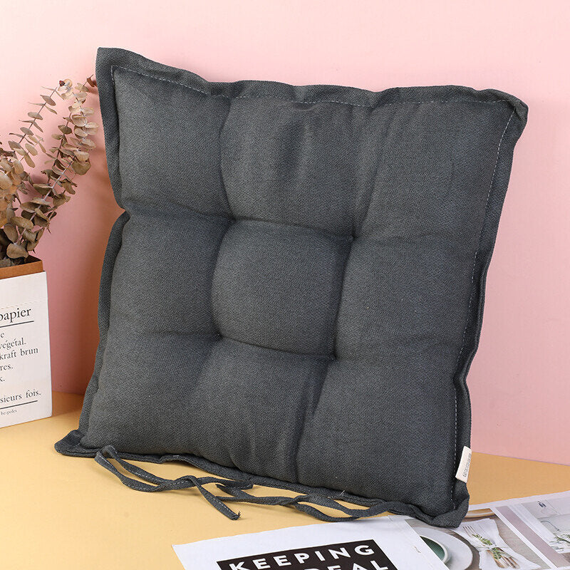 Cuscino in stile giapponese a tinta unita - grigio scuro