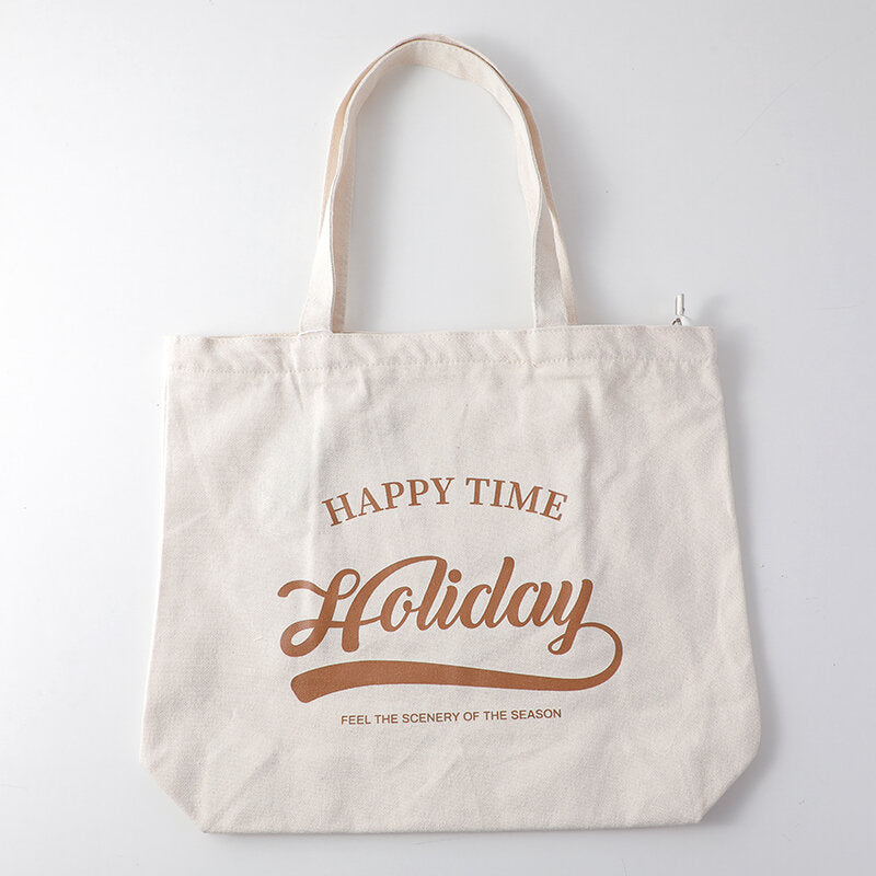 Borsa della spesa di grande capacità con alfabeto inglese