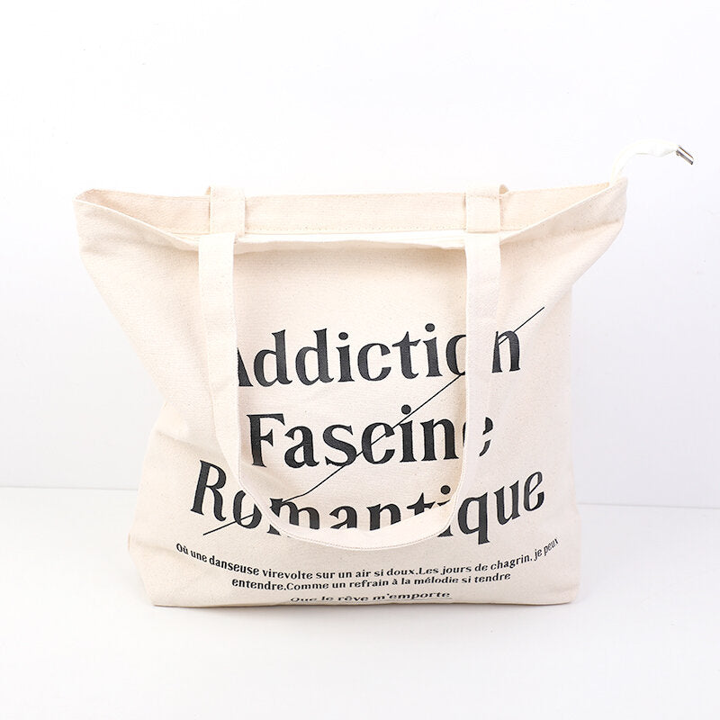 Borsa della spesa di grande capacità in inglese semplice