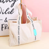 Semplice borsa della spesa portatile di grande capacità