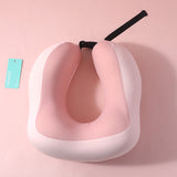 Accogliente cuscino a U rosa