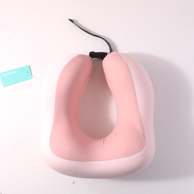 Accogliente cuscino a U rosa