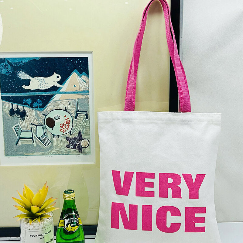 Borsa a tracolla in tela / Borsa della spesa della serie Rich life