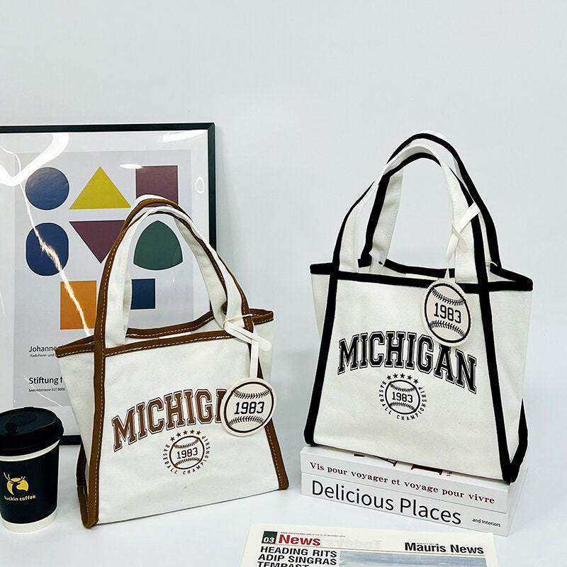 Borsa di tela tipo gilet / Borsa della spesa rivestita serie famiglia Baseball