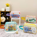 Piccola borsa da toilette orizzontale / Borsa per il trucco in rete della serie Fun friends