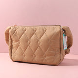 Borsa a tracolla quadrata a sbuffo disonality - kaki