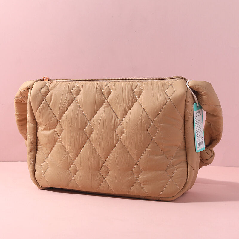 Borsa a tracolla quadrata a sbuffo disonality - kaki