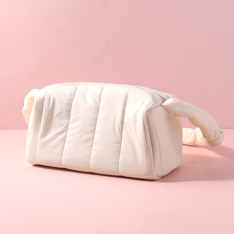 Borsa a tracolla a sbuffo in stile giapponese e coreano - bianco