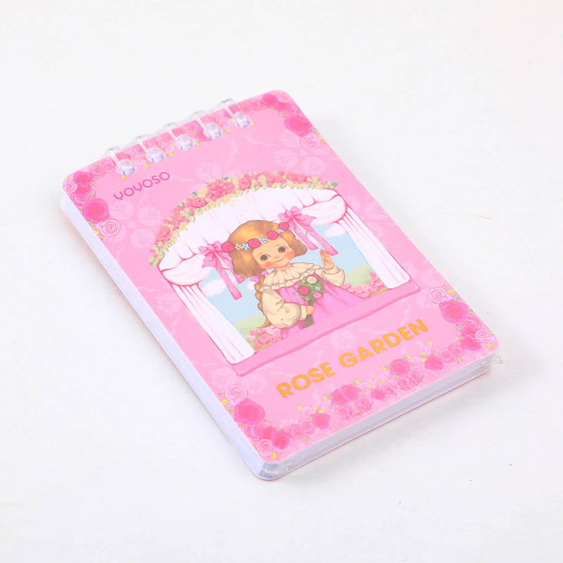 Quaderno a spirale mini a fogli mobili in PP Egg Roll Sister Rose Manor - pagine interne con riga orizzontale