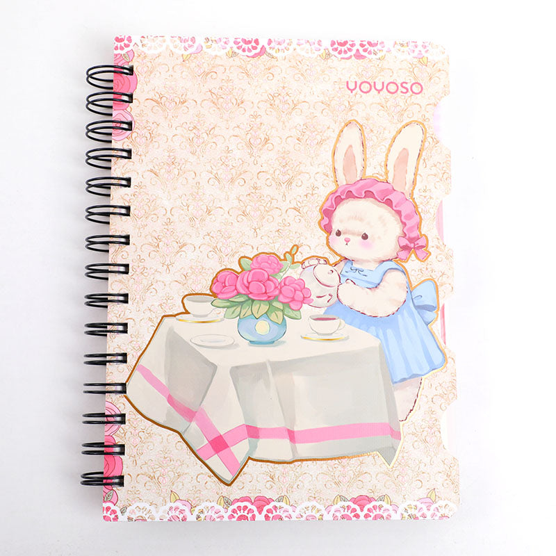 Libro di paging a spirale Egg Roll Sister Rose Manor A5-riga orizzontale pagine interne