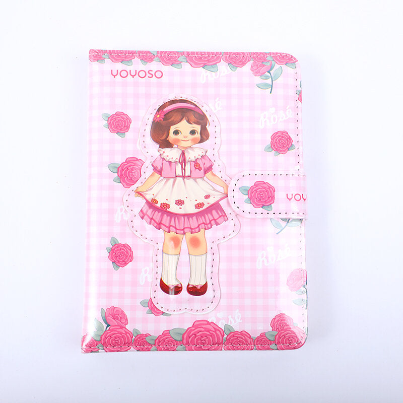 Quaderno con fibbia magnetica 3D Egg Roll Sister Rose Manor - pagine colorate all'interno