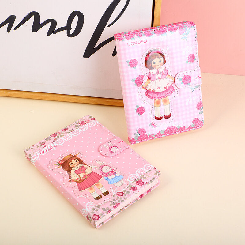 Quaderno con fibbia magnetica 3D Egg Roll Sister Rose Manor - pagine colorate all'interno