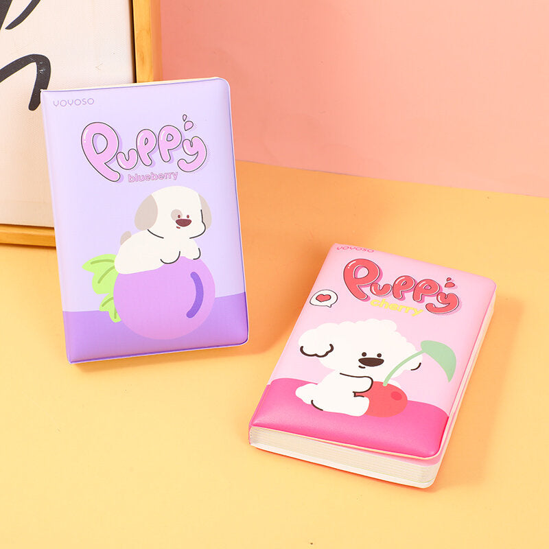 Libro colorato e fruttato tridimensionale per alleviare lo stress di Puppy Papi, con pagine interne a righe A6