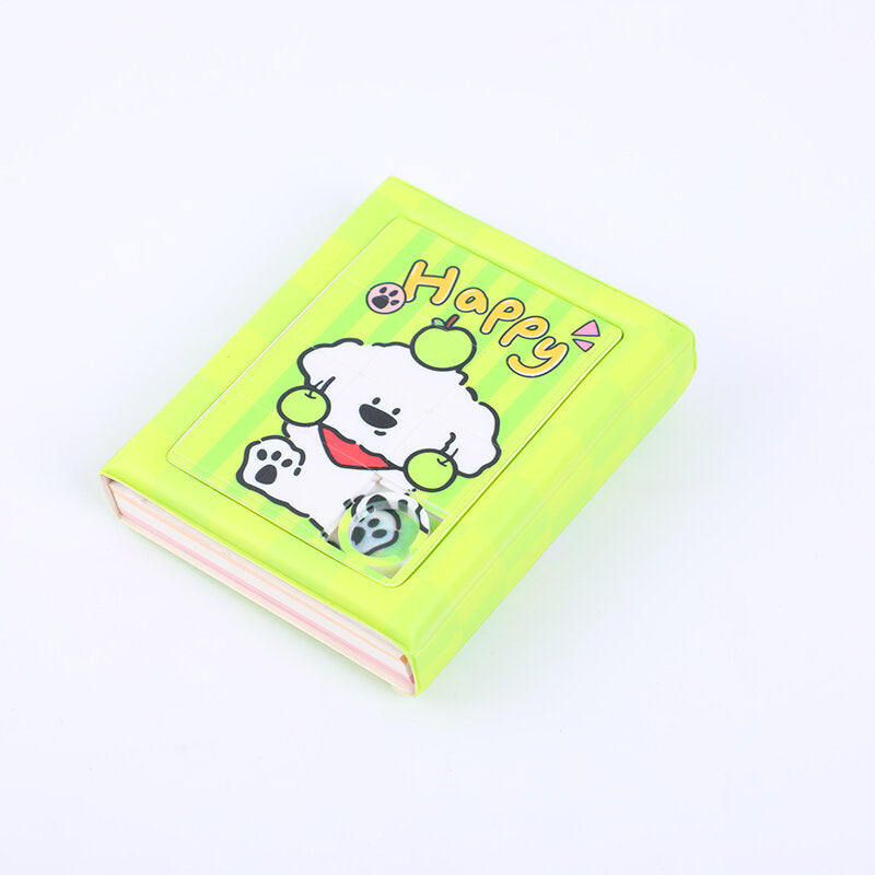 Libro puzzle colorato e fruttato per alleviare lo stress di Puppy Puppy, pagine interne a righe da 80k