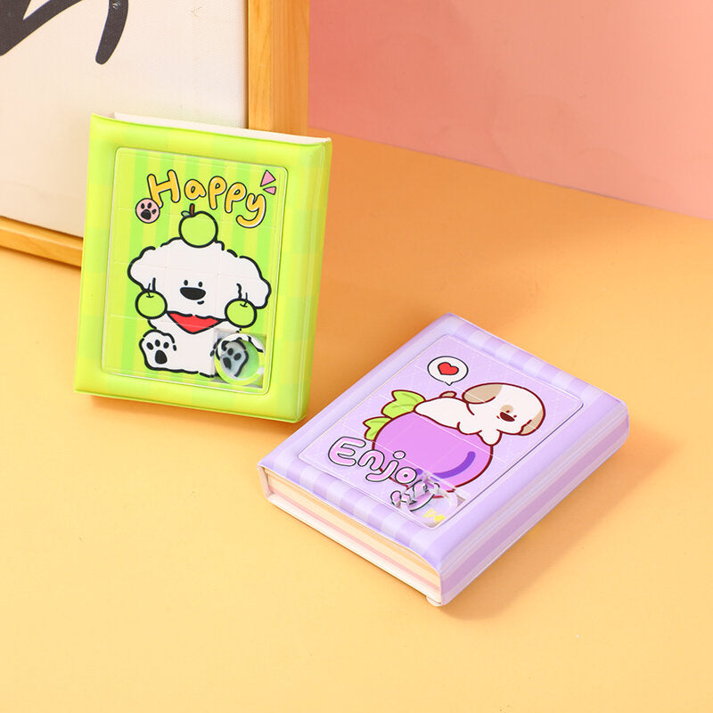 Libro puzzle colorato e fruttato per alleviare lo stress di Puppy Puppy, pagine interne a righe da 80k