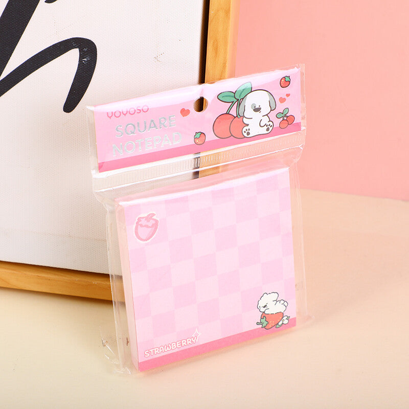 Colorato papi cane fruttato quadrato sitcky note M