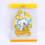 Portablocco acrilico colorato con cane papi fruttato