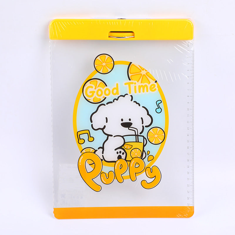 Portablocco acrilico colorato con cane papi fruttato