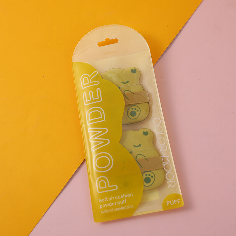 Puff per cipria con cuscino a forma di orsetto 1pz